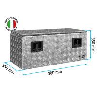 Daken ZEN Deichselbox aus Alu Riffelblech 800 x 350 x 350...