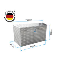 ADE Premium Trapez Deichselbox Alu Riffelblech 1100 (850)...