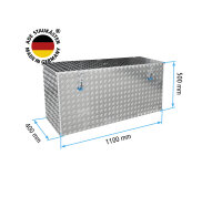 ADE Premium Deichselbox Alu Riffelblech 1100 x 400 x 500...