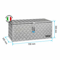 Daken ZEN Deichselbox Alu Riffelblech 700 x 300 x 300 mm,...