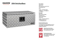 Daken ZEN Deichselbox Alu Riffelblech 700 x 300 x 300 mm, Anh&auml;ngerbox, Staukasten, Staubox