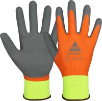 10 Paar Handschuh SuperFlex+ orange