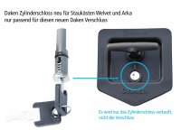 Daken ET-Zylinder - Zylinderschlossf&uuml;r Arka, Welvet Kunststoff - Nr. 0010
