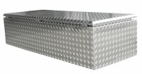 ADE Dachbox Alu Riffelblech 1400 x 600 x 400 mm, Staukasten, Staubox, Pickup Box