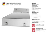ADE Unterflurkasten Edelstahl 400 x 300 x 2400 mm