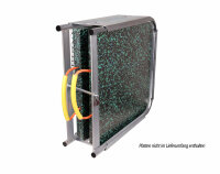 Doppelplattenbox f&uuml;r LAB 40 x 40 x 3 bis 6 cm (ohne Platten) galvanisch verzinkt, Halter f&uuml;r Abst&uuml;tzplatten, Abst&uuml;tzplattenhalter