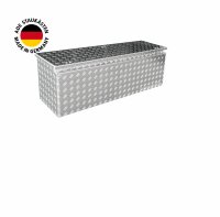 ADE Premium Deichselbox Alu Riffelblech 1000 x 400 x 400 mm, Anh&auml;ngerbox, Staukasten, Staubox inkl. MON5004