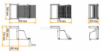 Ausklappbare LKW Trittleiter - TK3-050, Trittstufe Wohnmobil, Aufstiegsleiter LKW, LKW Leiter, LKW Einstiegsleiter - Takler