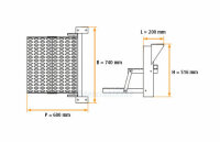 Ausklappbare LKW Trittleiter - TK2-210, Trittstufe Wohnmobil, Aufstiegsleiter LKW, LKW Leiter, LKW Einstiegsleiter - Takler