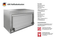 ADE Rollladenkasten Edelstahl 600 x 600 x 500