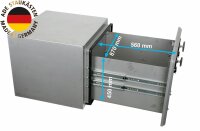 ADE Schubladenkasten Edelstahl 1000 x 600 x 600,...