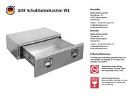 ADE Schubladenkasten Edelstahl 600 x 250 x 600, Staukasten, Staubox, Unterflurbox