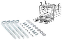 Daken F092 + inkl. Vertikaler Halter VH402, Werkzeugkasten, Stauboxen, Staukasten LKW, Unterflurbox, 660 x 515 x 460 mm, ca. 92 Liter