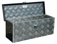 Truckbox D025 + inkl. Montagesatz MON4002 Deichselbox, Werkzeugbox, Alu Riffelbolech, Alubox, Staukasten, Anh&auml;ngerkiste -ca. 24 Liter