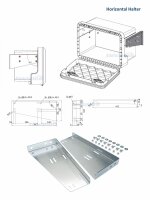 Daken J065 + inkl. Horizontaler Halter HH421, Werkzeugkasten, Stauboxen, Staukasten LKW, Unterflubox, 750 x 350 x 450 mm, ca. 65 Liter