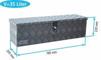 Truckbox D035 Deichselbox, Werkzeugbox, Alu Riffelblech,...