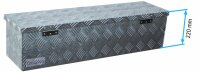 Truckbox D035 Deichselbox, Werkzeugbox, Alu Riffelblech, Alubox, Staukasten, Anhängerkiste - ca. 35 Liter