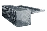Truckbox D035 Deichselbox, Werkzeugbox, Alu Riffelblech, Alubox, Staukasten, Anhängerkiste - ca. 35 Liter