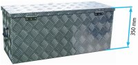 Truckbox D080 Deichselbox, Werkzeugbox, Alu Riffelblech, Transportbox, Alu Transportkiste, Anhängerkiste - ca. 75 Liter