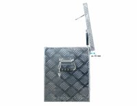 Truckbox D080 Deichselbox, Werkzeugbox, Alu Riffelblech, Transportbox, Alu Transportkiste, Anhängerkiste - ca. 75 Liter