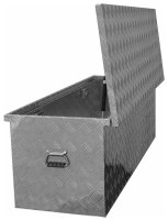 Truckbox D280 Deichselbox, Werkzeugbox, Alu Riffelblech, Transportbox, Alu Transportkiste, Anhängerkiste - ca. 280 Liter