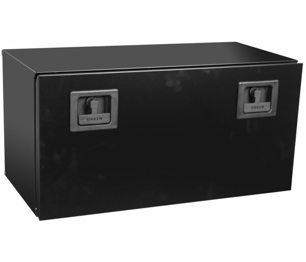 LKW Staukasten schwarz 800 x 400 x 400 Daken ZEN Werkzeugkasten + Daken Gasdruckfeder