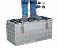 Truckbox PD114 Premium Deichselbox, Staubox, Aluminium Riffelblech, Werkzeugbox, Anh&auml;ngerkiste - ca. 114 Liter