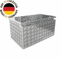 ADE Premium Deichselbox Alu Riffelblech 480 x 300 x 250 mm, Anh&auml;ngerbox, Staukasten, Staubox