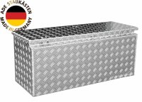 ADE Premium Deichselbox Alu Riffelblech 800 x 300 x 350 mm, Anh&auml;ngerbox, Staukasten, Staubox