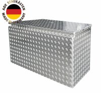 ADE Premium Trapez Deichselbox Alu Riffelblech 1000 (750) x 400 x 500 mm, Anh&auml;ngerbox, Staukasten, Staubox