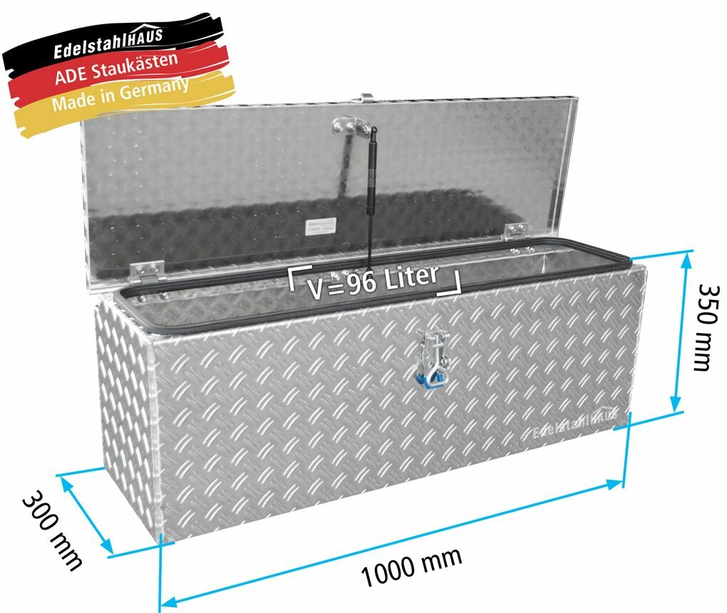 Deichselbox / Staubox aus ALU (Volumen 67,5 Liter) - Deichselbox / Staubox