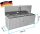 ADE Premium Deichselbox Alu Riffelblech 1000 x 300 x 350 mm, Anh&auml;ngerbox, Staukasten, Staubox