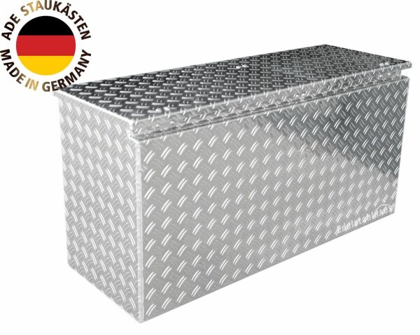 Trapez Deichselbox Alu Riffel B 865/395 x H 450 x T 500 mm, Premium, Deichselboxen, Aluminium, Staukästen