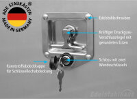 ADE Werkzeugkasten Edelstahl 600 x 500 x 600, Staukasten, Staubox, Unterflurbox