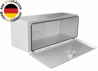 ADE Werkzeugkasten Edelstahl 1000 x 500 x 500, Staukasten, Staubox, Unterflurbox + 2 x ADE Gasdruckfeder bis zu 130&deg;